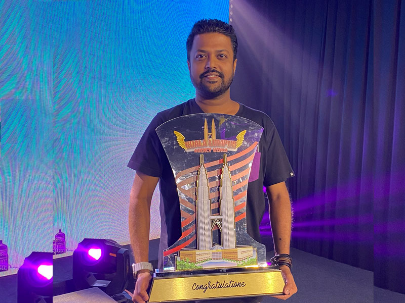 Grateful to be awarded in Kuala Lumpur Malaysia for Special Achievement in Investment Advisory.