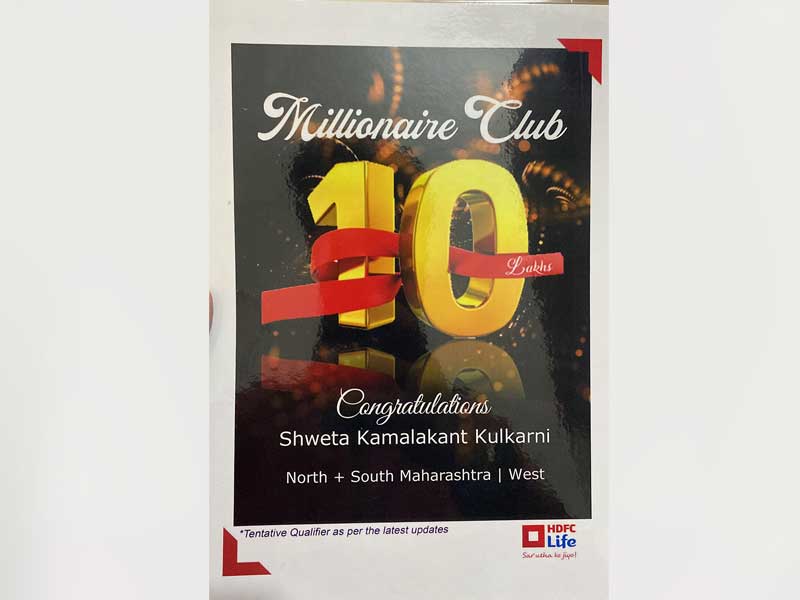 Recognized as a member of the Millionaire Club, July 2023